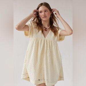 NWT UO Serendipity Cream Linen Babydoll dress
